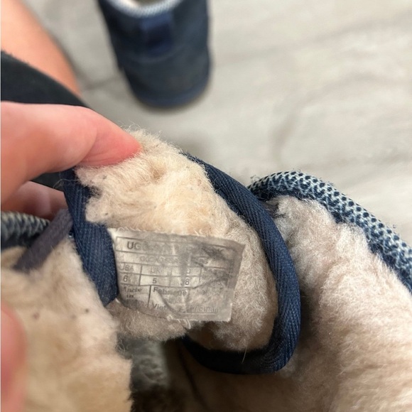 Ugg Neumel Suede Ankle Boots Lace-Up Winter Navy Blue Women’s Size 7 - Picture 6 of 6